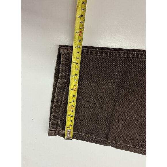 VTG 1990s Lee Jeans Mens 32x30 (31x31 Actual) Leather Patch Brown Made in Canada - Picture 8 of 16